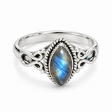 Marida Labradorit Ring | Silber