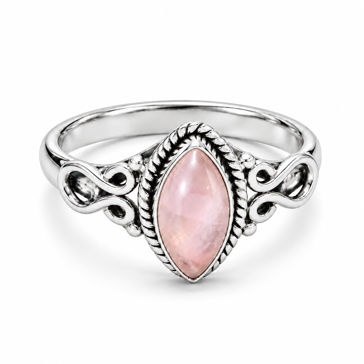 Marida Rosenquarz Ring | Silber