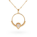 Naïra Rosenquarz Anhänger | Gold