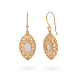 Oriana Rosenquarz Ohrringe | Gold