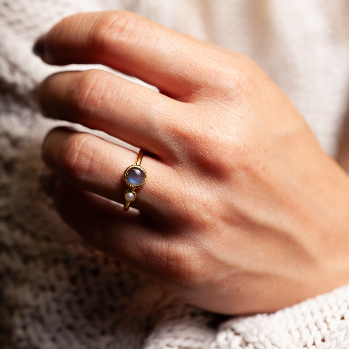Orsano Labradorit Ring | Gold