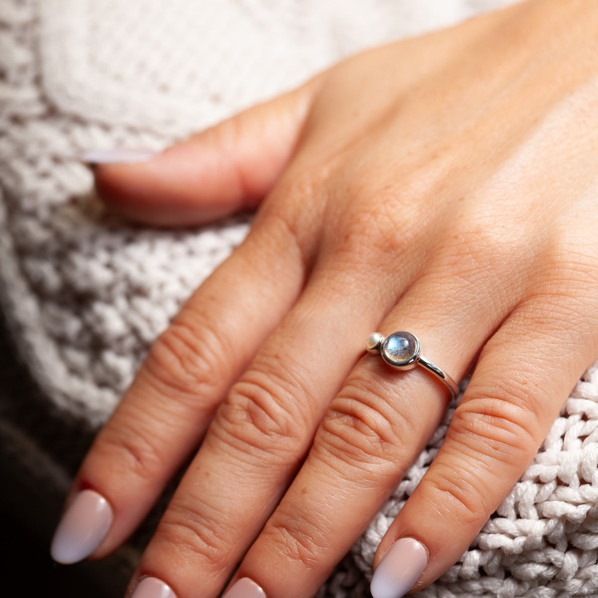 Orsano Labradorit Ring | Silber