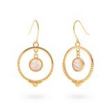 Pasión Rosenquarz Ohrringe | Gold