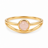 Serenya Rosenquarz Ring | Gold