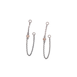 Vairea Rosenquarz Ohrring Charms | Silber