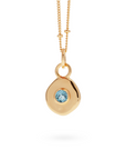 Véora Birthstone Anhänger - Blauer Topas (Dezember) | Gold