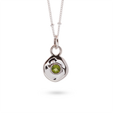 Véora Birthstone Anhänger - Peridot (August) | Silber