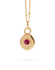Véora Birthstone Anhänger - Rubin (Juli) | Gold