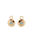 Véora Birthstone Charms - Blauer Topas (Dezember) | Gold