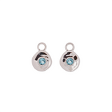 Véora Birthstone Charms - Blauer Topas (Dezember) | Silber