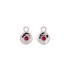 Véora Birthstone Charms - Rubin (Juli) | Silber