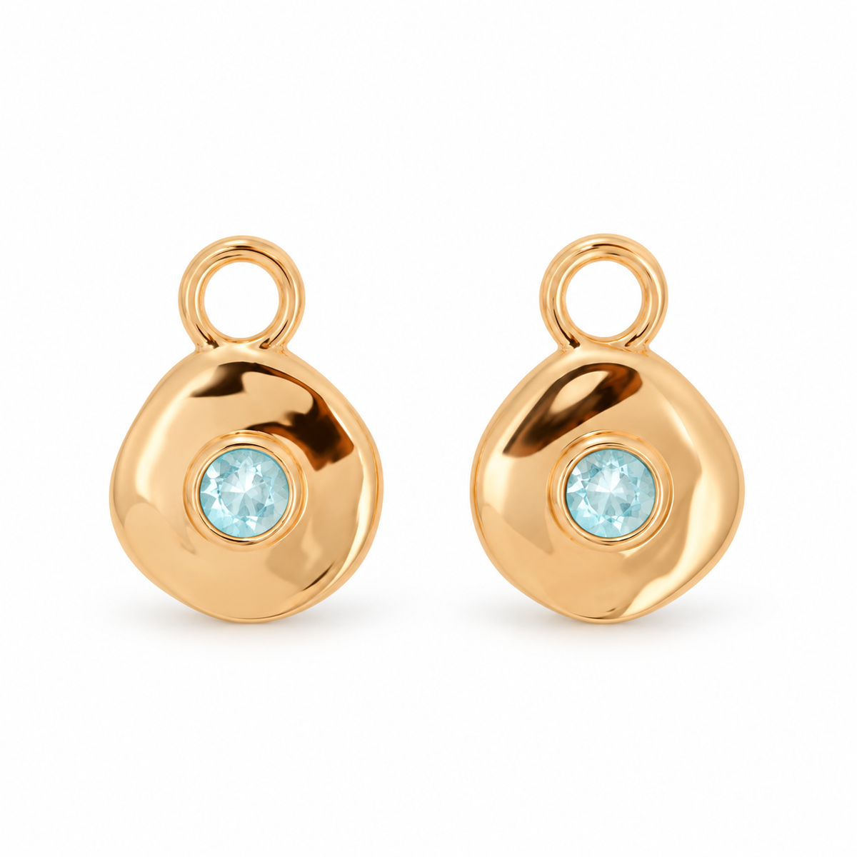 Véora Birthstone Charms - Aquamarin (März) | Gold