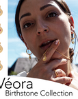 Véora Birthstone Anhänger - Blauer Topas (Dezember) | Gold