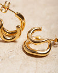 Veraní Double Hoops | Gold