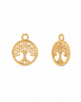 Vidaé Tree of Life Charms in Gold, Detailansicht