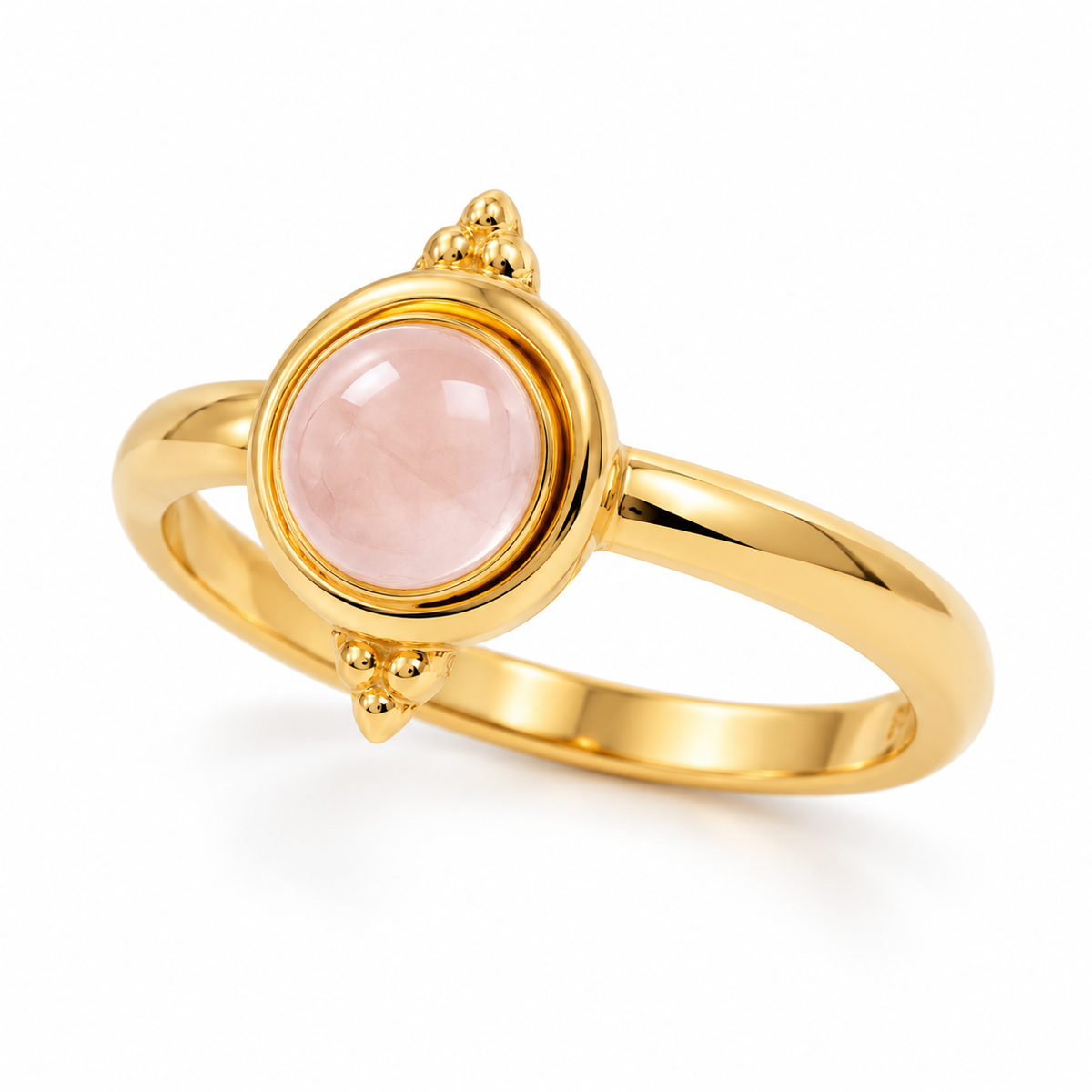 Virella Rosenquarz Ring | Gold