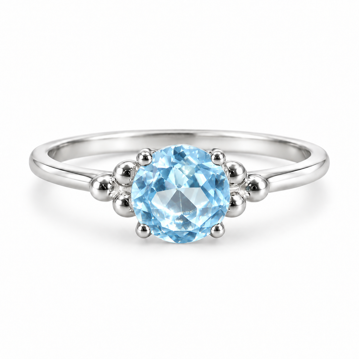 Zenaris Blauer Topas Ring | Silber
