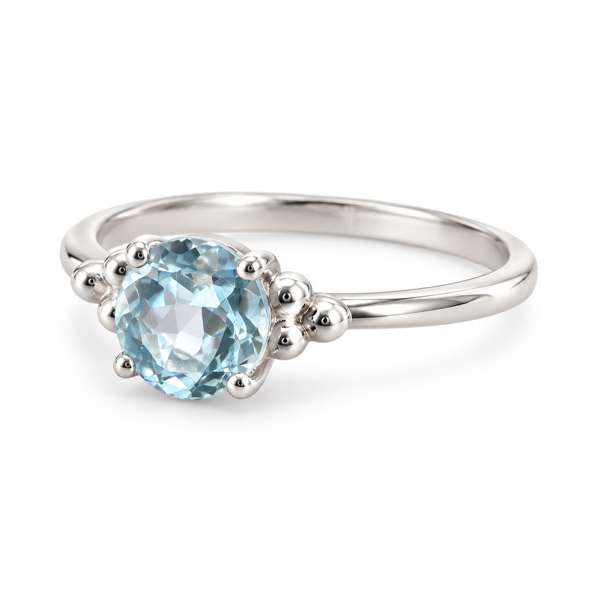 Zenaris Blauer Topas Ring | Silber