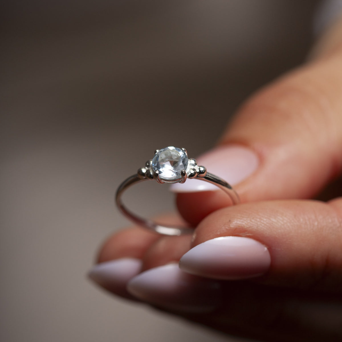 Zenaris Blauer Topas Ring | Silber