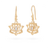 Flor de Loto Mondstein Ohrring | Gold